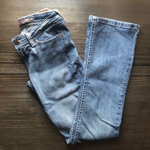 Levi Demi Curve Low Rise Bootcut Skinny Jeans